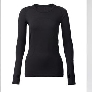 Lululemon Swiftly Tech Long Sleeve Crew Black Size 6
